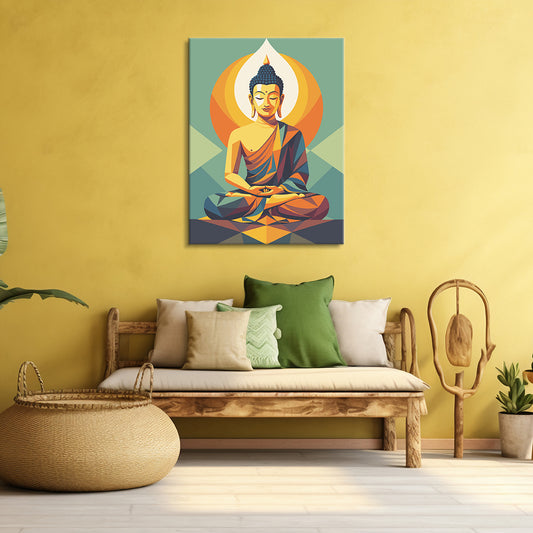 Lord Buddha Painting, Paint-By-Numbers DIY kit