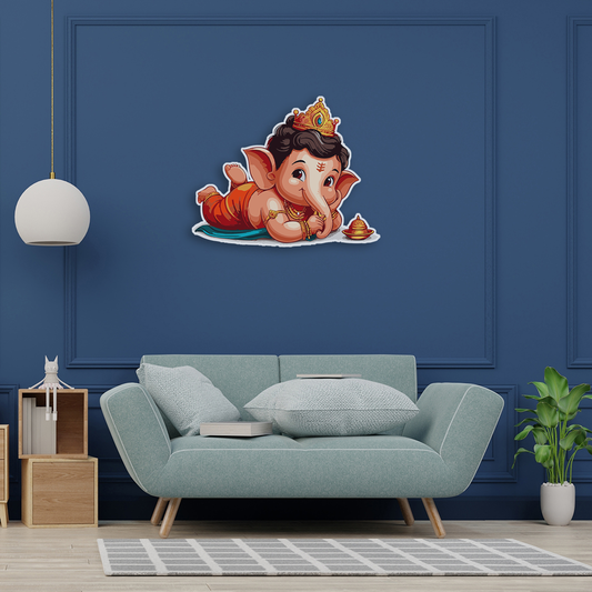 Baby Ganesha cutout DIY painting kit