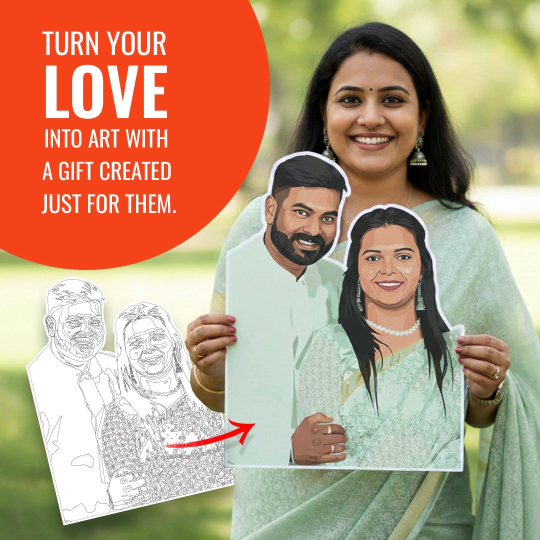 Customised Paint-By-Numbers DIY cutout