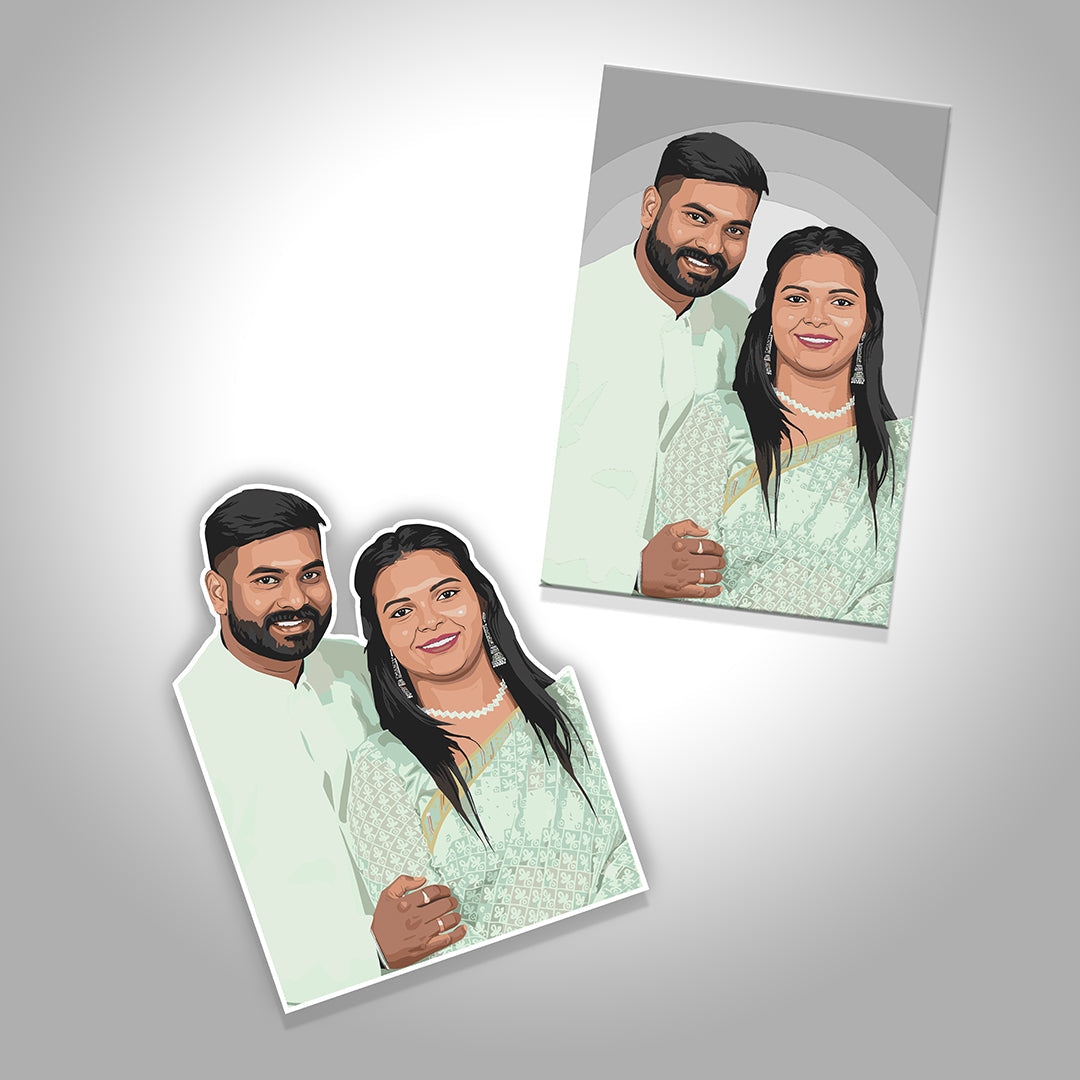 Customised paint by number kits