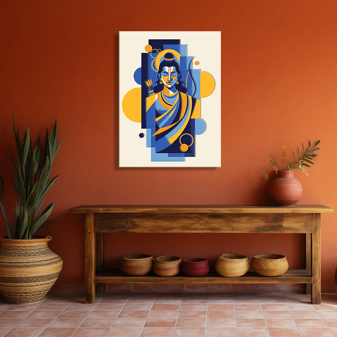 Lord Rama Painting, Paint-By-Numbers DIY kit