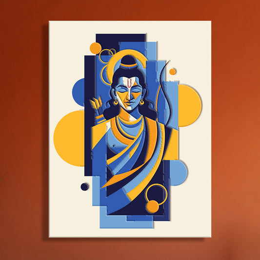 Lord Rama Painting, Paint-By-Numbers DIY kit