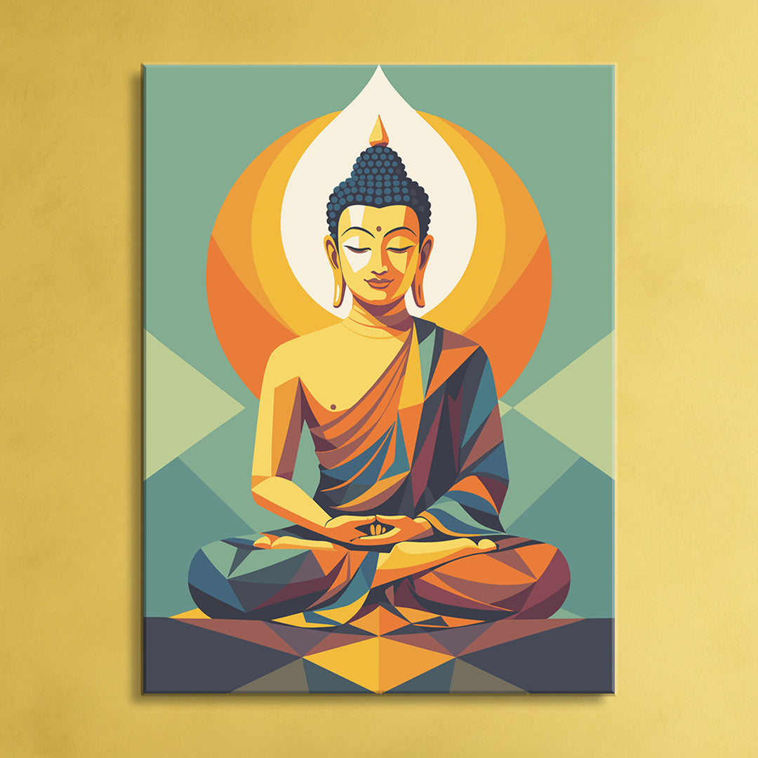 Lord Buddha Painting, Paint-By-Numbers DIY kit