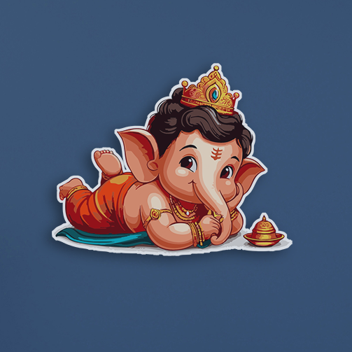 Baby Ganesha cutout DIY painting kit