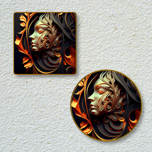 Abstract art crystal photo frame - CFS001