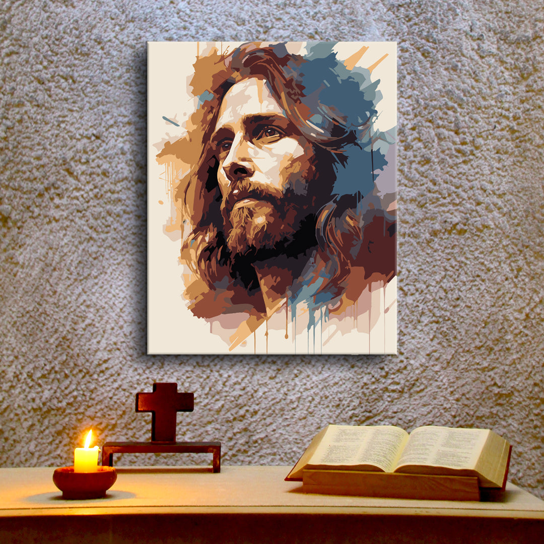 Jesus Painting, Paint-By-Numbers DIY kit