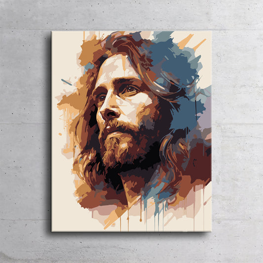 Jesus Painting, Paint-By-Numbers DIY kit