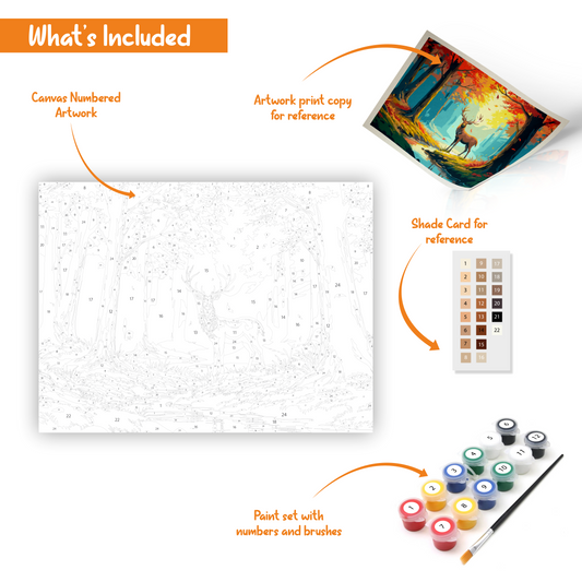 Beautiful Landscape Paint-By-Numbers DIY kit