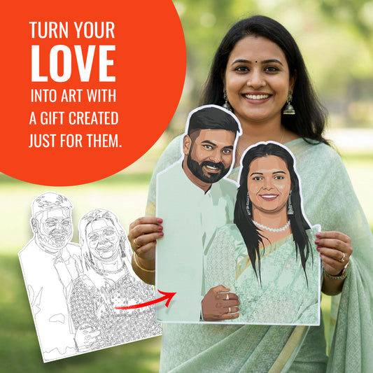 Customised Paint-By-Numbers DIY cutout